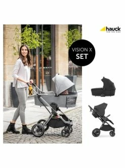Autositze & Kinderwagen Hauck 2in1 Kombi Kinderwagen Vision X Set Black, Melange Black Günstig Kaufen -Hauck shop hauck 2in1 kombi kinderwagen vision x set black melange black 2