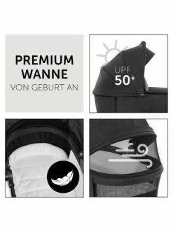 Autositze & Kinderwagen Hauck 2in1 Kombi Kinderwagen Vision X Set Black, Melange Black Günstig Kaufen -Hauck shop hauck 2in1 kombi kinderwagen vision x set black melange black 3