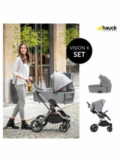 Autositze & Kinderwagen Hauck 2in1 Kombi Kinderwagen Vision X Set Silver, Melange Grey Günstig Kaufen -Hauck shop hauck 2in1 kombi kinderwagen vision x set silver melange grey 3