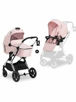 Autositze & Kinderwagen Hauck 2in1 Kombi Kinderwagen Vision X Set Silver, Melange Rose Günstig Kaufen