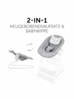 Möbel Hauck Bouncer 2in1 Für Alpha+ Hochstuhl Newborn Set, Pastel Bear Light Grey Günstig Kaufen -Hauck shop hauck bouncer 2in1 fur alpha hochstuhl newborn set pastel bear light grey 5
