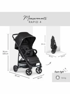Autositze & Kinderwagen Hauck Buggy Rapid 4, Caviar/black Günstig Kaufen -Hauck shop hauck buggy rapid 4 caviar black 7