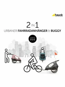 Spielzeug Hauck Dryk Duo Fahrradanhänger Und Buggy (bis 44kg), Petrol, Zweisitzer Günstig Kaufen -Hauck shop hauck dryk duo fahrradanhanger und buggy bis 44kg petrol zweisitzer 9