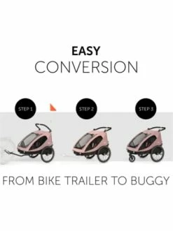 Spielzeug Hauck Dryk Duo Fahrradanhänger Und Buggy (bis 44kg), Rosa, Zweisitzer Günstig Kaufen -Hauck shop hauck dryk duo fahrradanhanger und buggy bis 44kg rosa zweisitzer 8