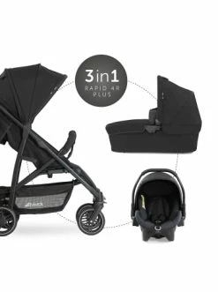 Autositze & Kinderwagen Hauck Kombi Kinderwagen Rapid 4R Plus Trioset, Black Günstig Kaufen -Hauck shop hauck kombi kinderwagen rapid 4r plus trioset black 3