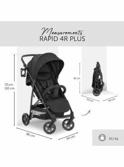 Autositze & Kinderwagen Hauck Kombi Kinderwagen Rapid 4R Plus Trioset, Black Günstig Kaufen -Hauck shop hauck kombi kinderwagen rapid 4r plus trioset black 7