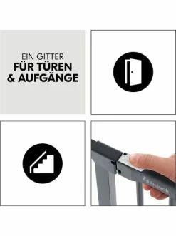 Möbel Hauck Türschutzgitter Clear Step Autoclose 2, Dark Grey Günstig Kaufen -Hauck shop hauck turschutzgitter clear step autoclose 2 dark grey 9