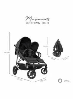 Autositze & Kinderwagen Hauck Zwillings- Und Geschwisterbuggy Uptown Duo In Schwarz Günstig Kaufen -Hauck shop hauck zwillings und geschwisterbuggy uptown duo in schwarz 4